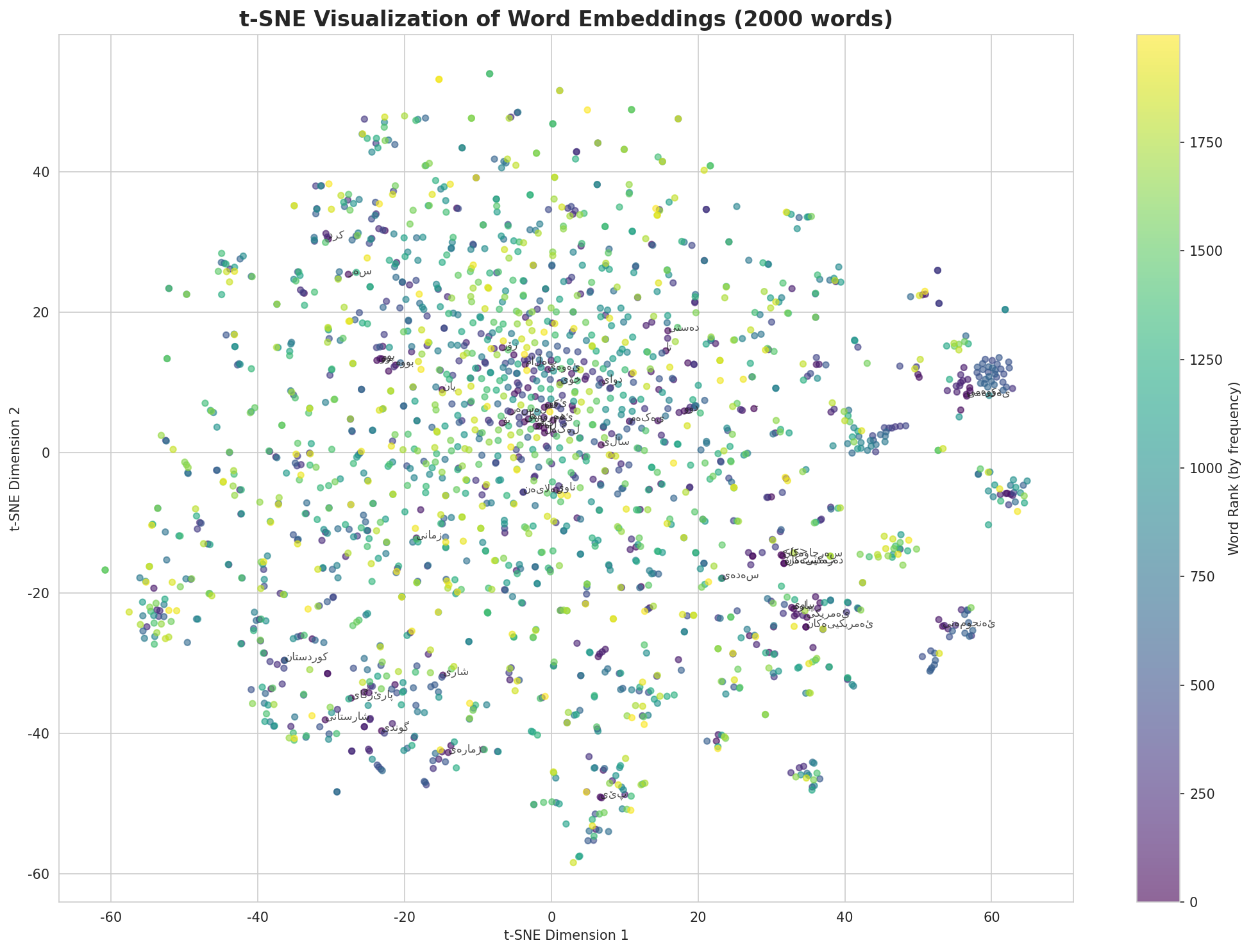 t-SNE Words