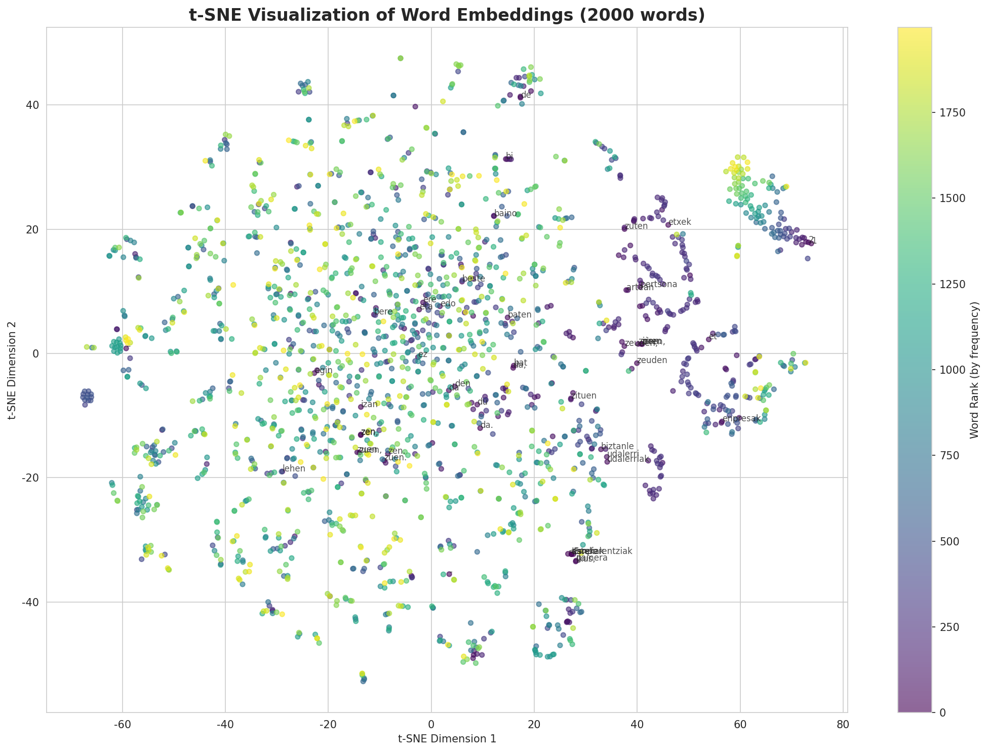 t-SNE Words