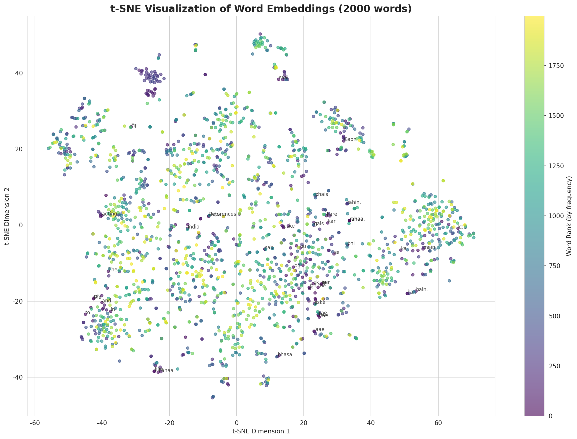 t-SNE Words