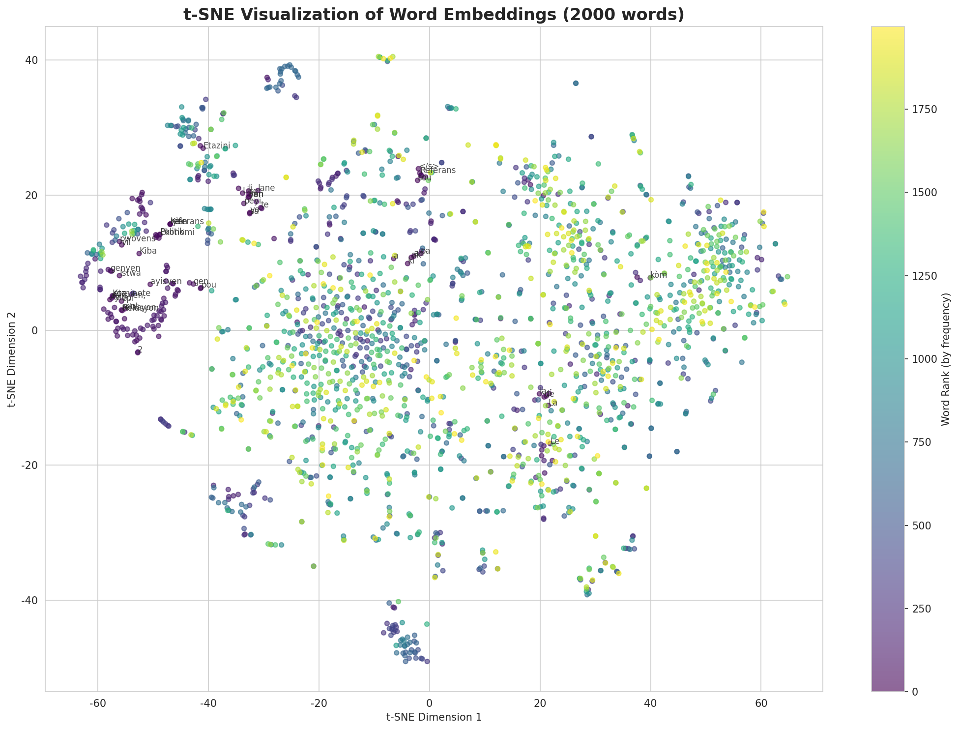 t-SNE Words